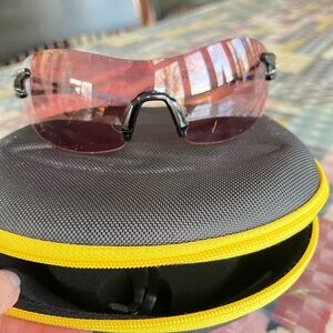 Smith Pivlock V 90 Yellow and Black Sunglasses Case with Accessories